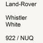 Preview: Land-Rover, Whistler White, 922 / NUQ.